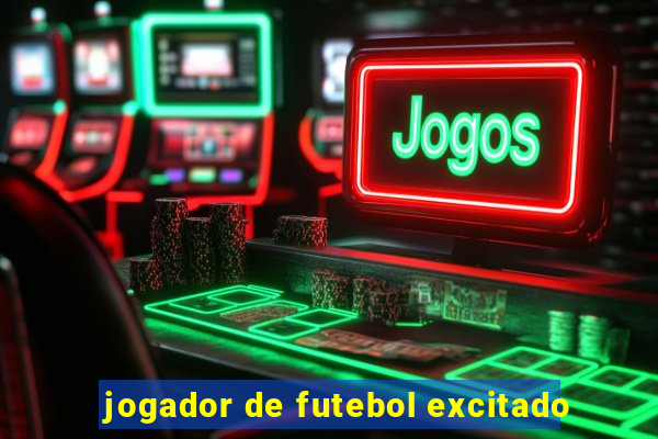 jogador de futebol excitado